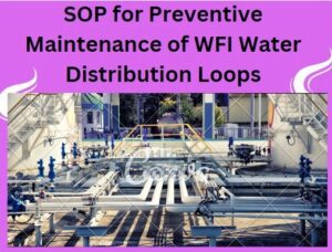 Preventive Maintenance of WFI Water Distribution Loops 
