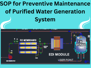 SOP for Preventive Maintenance of Purified Water Generation System