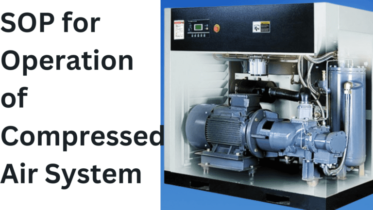 SOP For Operation Of Compressed Air System EN-08 » Flair Pharma The ...